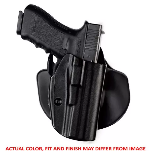Safariland 578 GLS, Pro-Fit, Wide Frame Holster, Right Hand, Plain Black, Standard (Similar to GL17, 20, 37), Slide Paddle & Belt Loop, SafariSeven Material 578-750-411