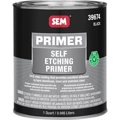 SEM 39674 Self Etching Primer Black VOC Quart