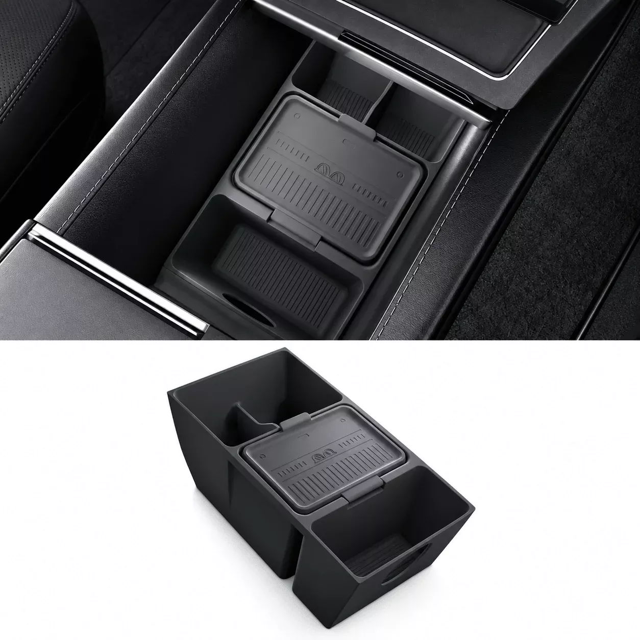 Silicone Center Console Storage Organizer for Model Y Juniper 2025+