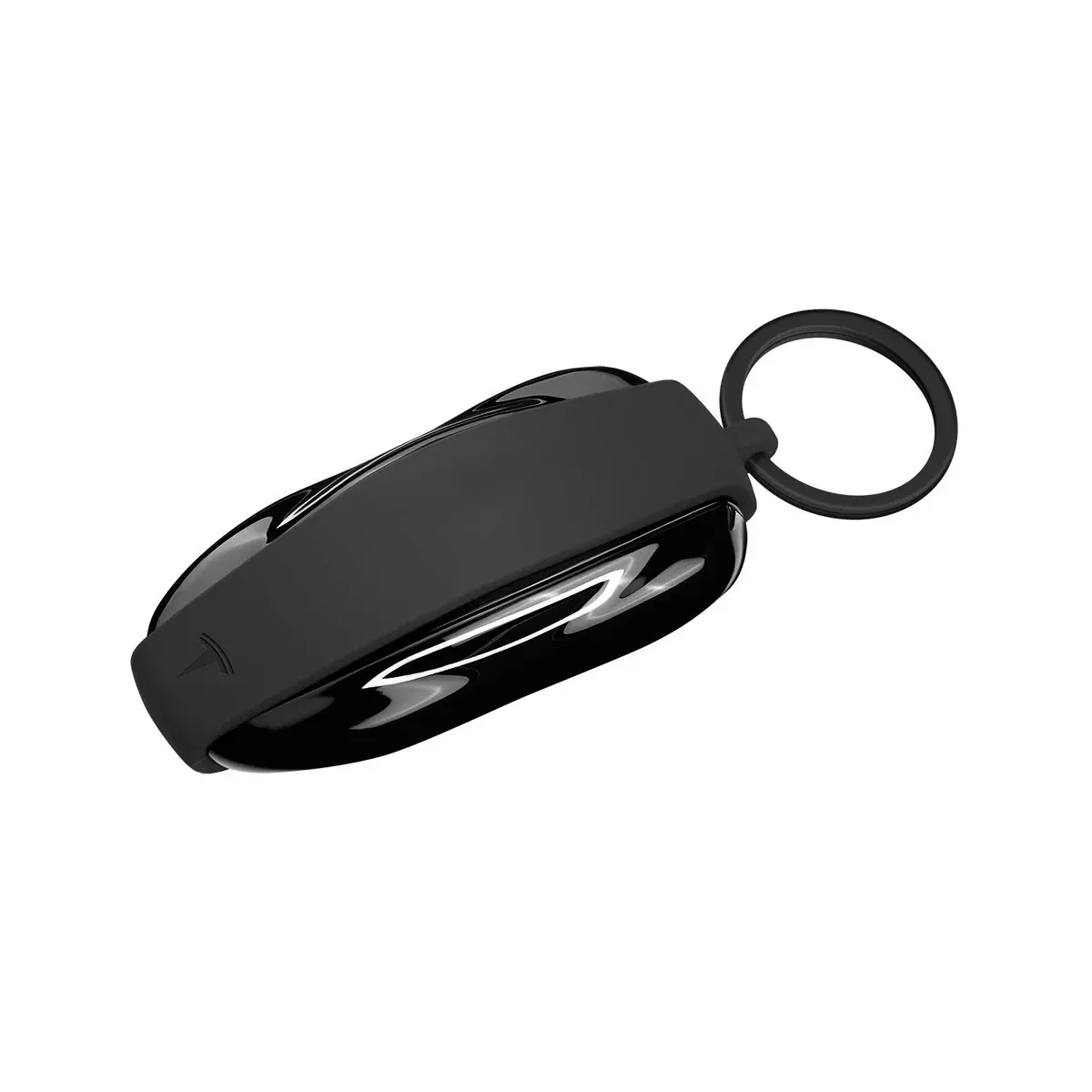 Silicone Keychain (Black) | Tesla Model X