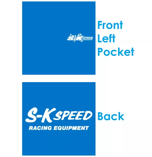 SK Speed Light Blue T Shirt - New Flag Logo Front Vintage Logo Back - 4 Extra Large