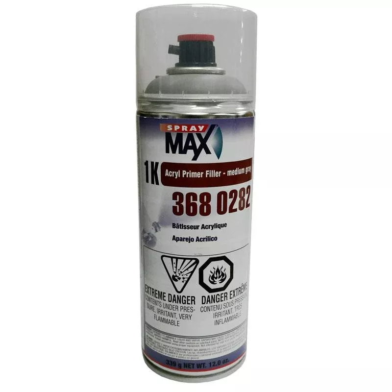 SprayMax 1K Acrylic Medium Gray Primer Filler Aerosol SPM.3680282