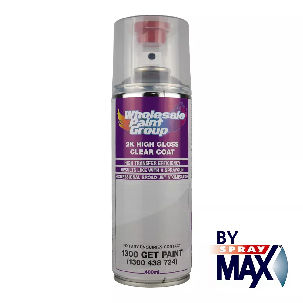 SPRAYMAX 2K Urethane Clear Coat Aerosol 400ml High Gloss