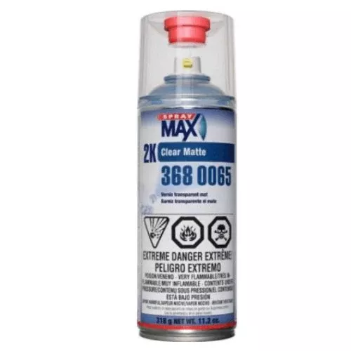 SprayMax 3680065 2K Matte Gloss Clear Coat, 11.8 oz