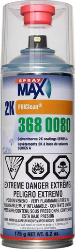 SprayMax 3680080 FillClean Clear 2K FillClean Refillable Aerosol Cans 3 oz