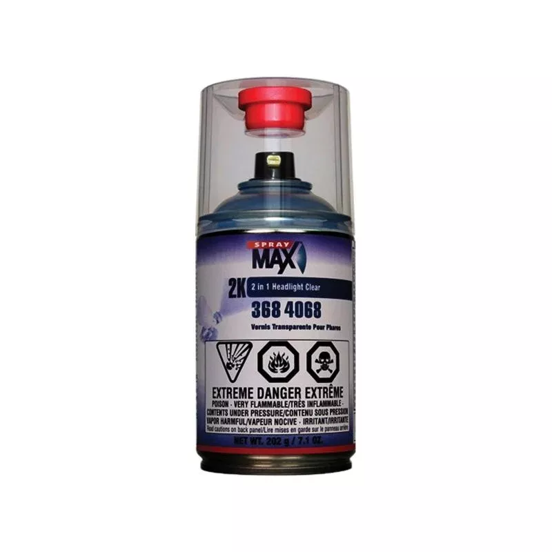 SprayMax 3684068 2K 2-in-1 Headlight Clear Coat
