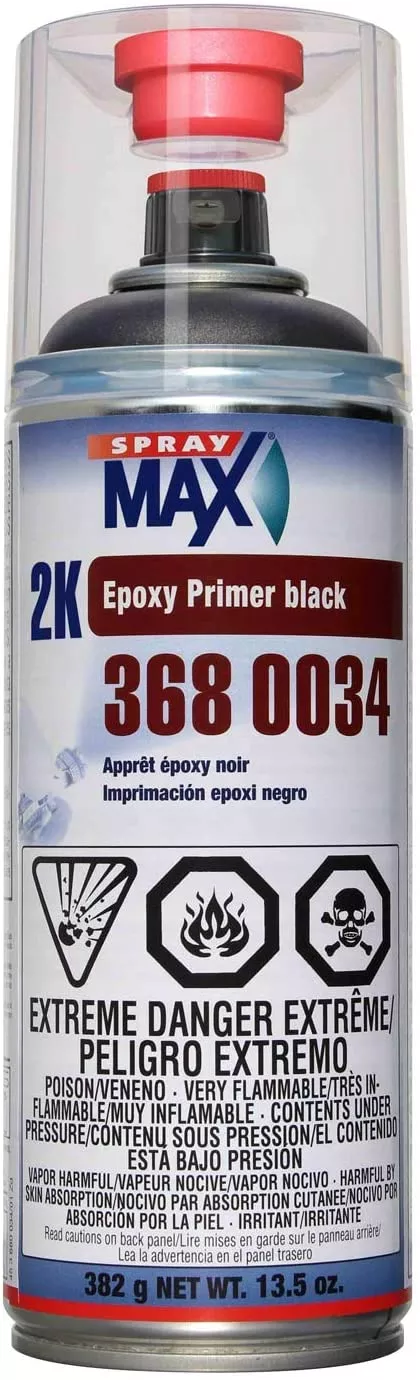 SprayMax BLACK 2K Epoxy Primer (Rust-Cure) Aerosol SPM.3680034