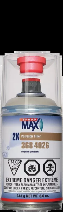 SprayMax Light Grey Gray Polyester Filler Aerosol SPM.3684026