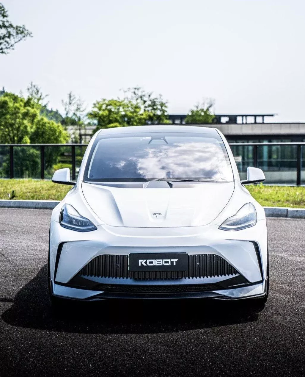 “STARSHIP” Hood for Tesla Model Y Performance Long Range Carbon Fiber / FRP