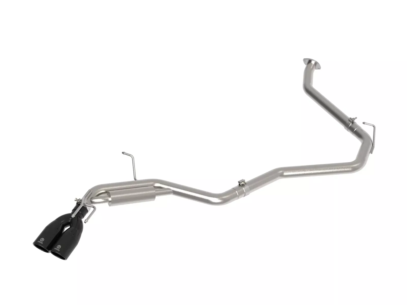 Takeda 2-1/2 IN 304 Stainless Steel Cat-Back Exhaust w/ Black Tips