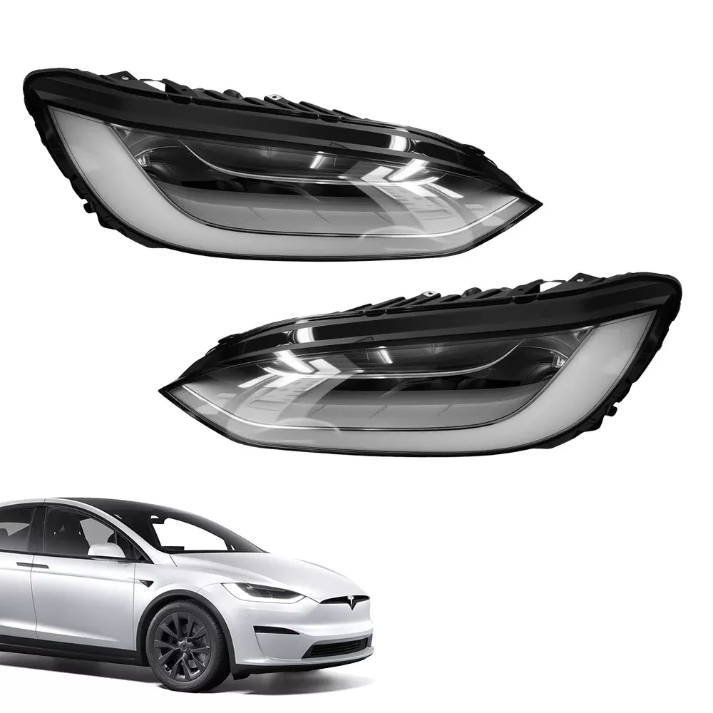 TESERY LED Headlight Replacement for Model X (16-23)
