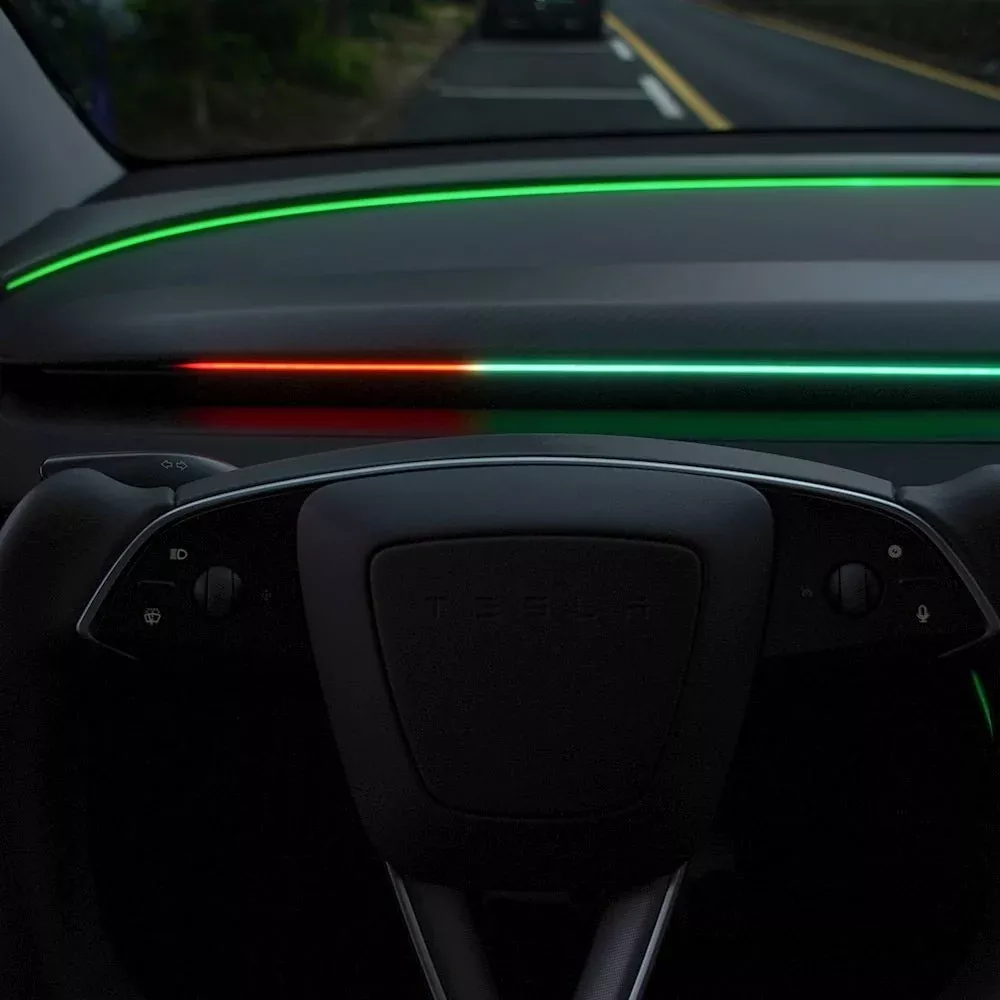 TESERY NeuroLight丨Model 3/Y Dashboard RGB Lights with Integrated BSD System