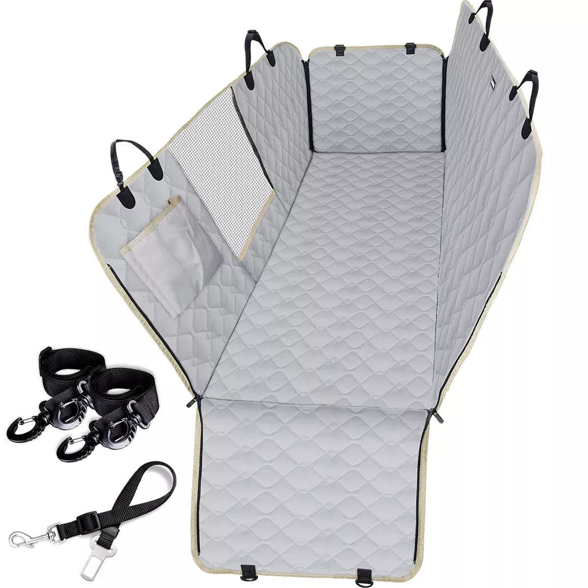 Tesla Dog Seat Car Cover (Light Grey) | Tesla Model 3 Y