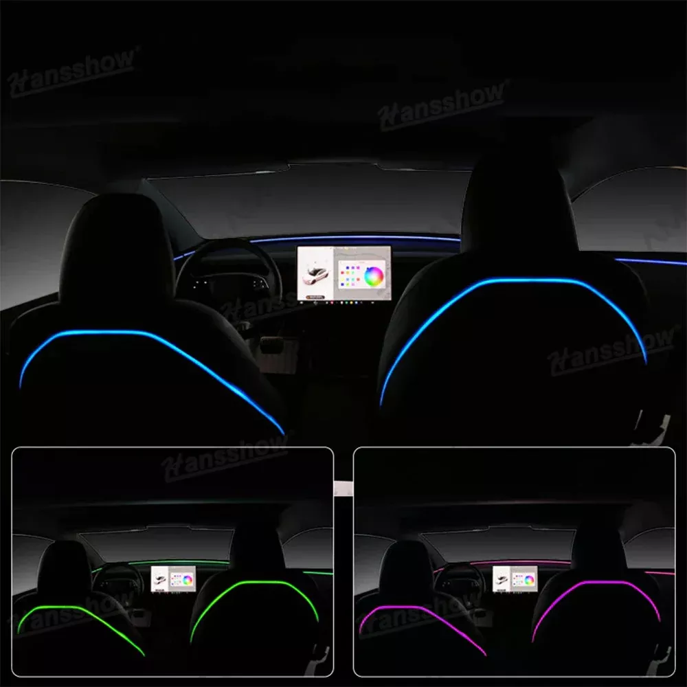 Tesla Model Y Juniper Backseat Ambient Light Seat Back Ambient Lighting Interior LED Light