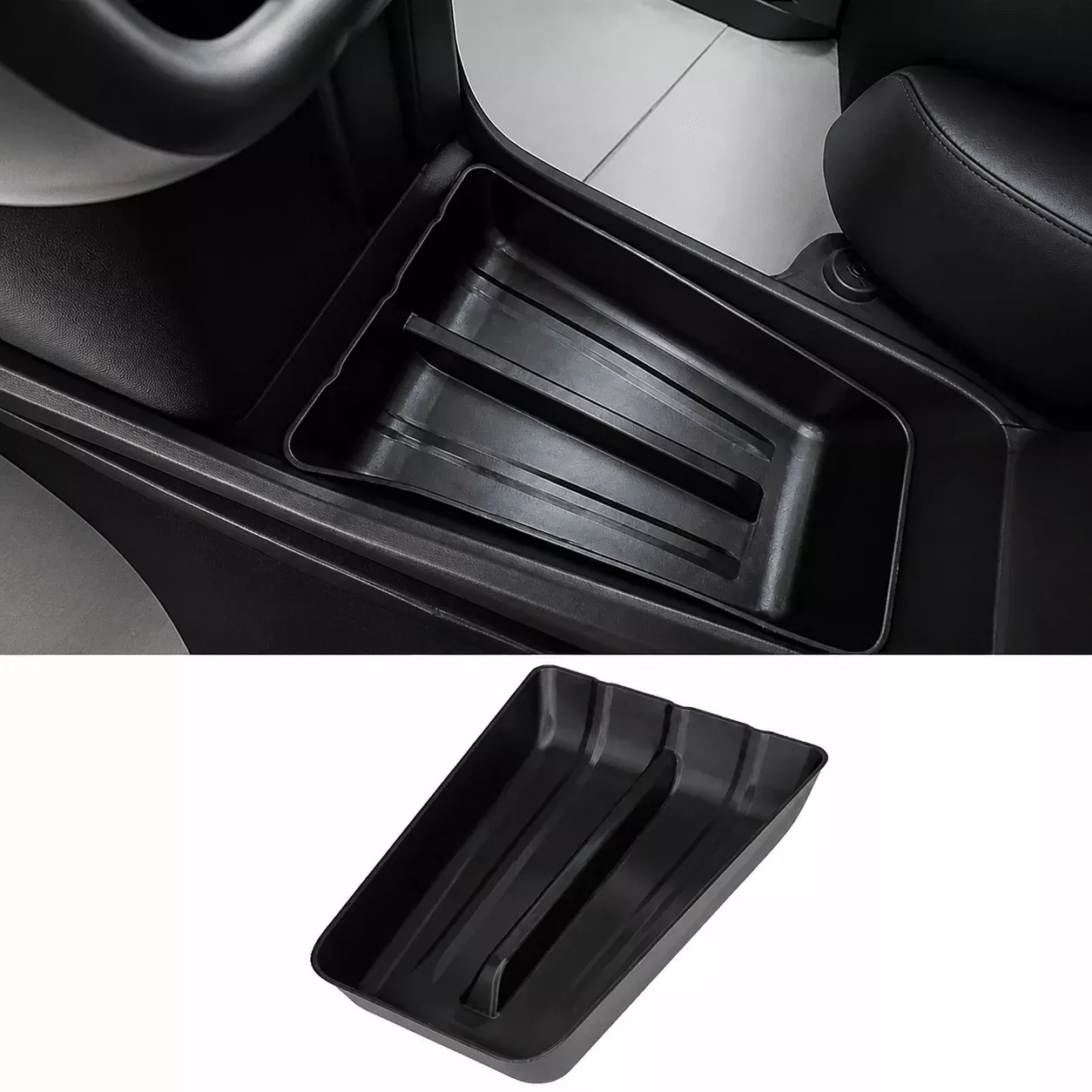 TPE Center Console Lower Storage Tray for Model Y Standard 2026+
