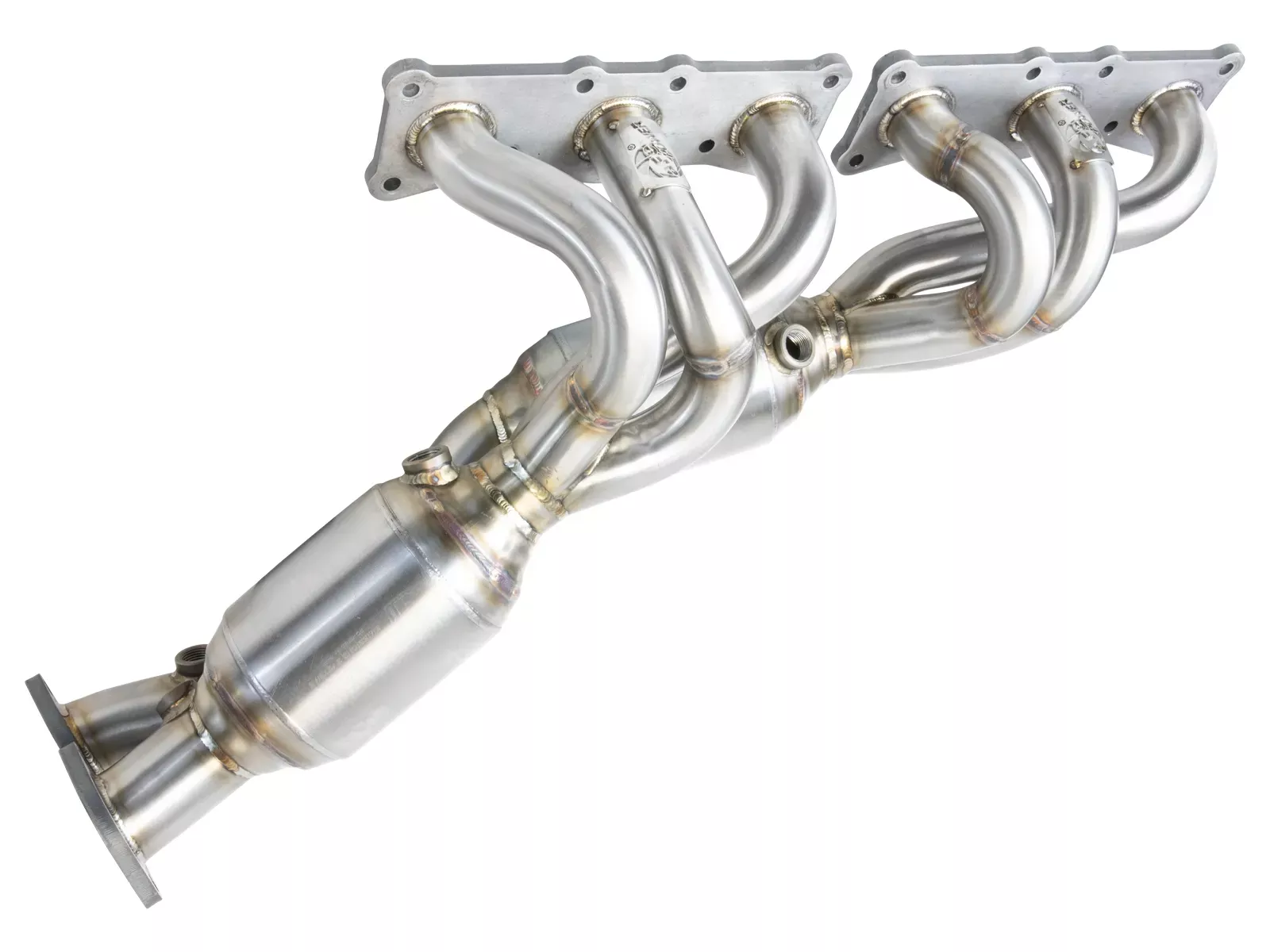 Twisted Steel 304 Stainless Steel Long Tube Header w/ Cat