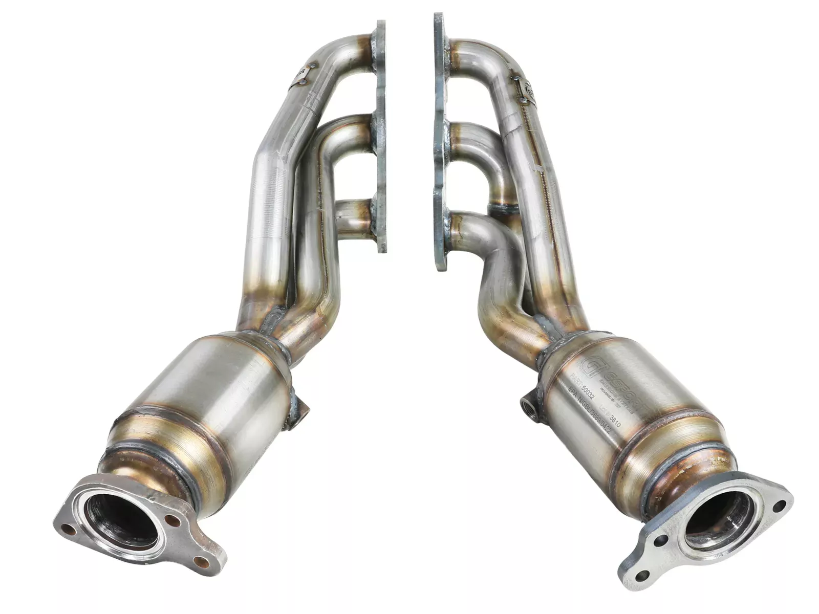 Twisted Steel 409 Stainless Steel Header w/ Cat