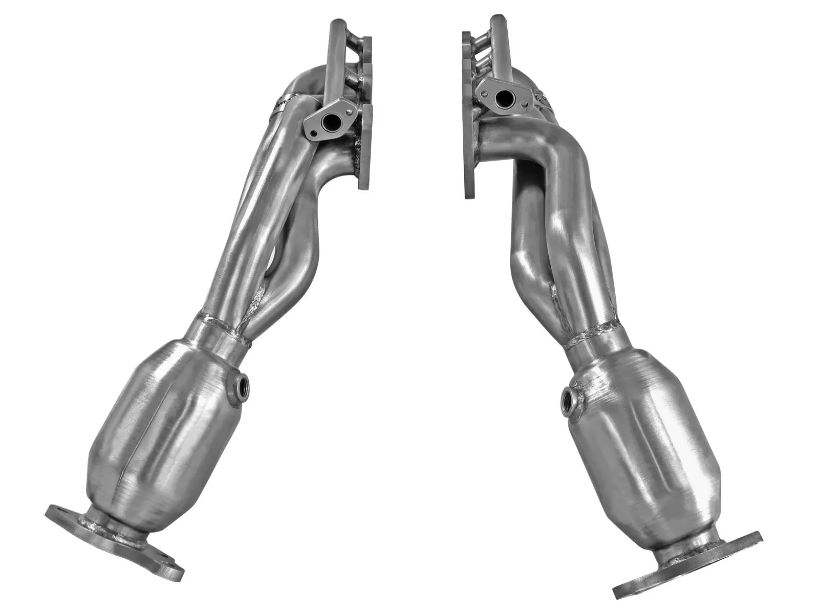 Twisted Steel Header 409 Stainless Steel w/ Cat