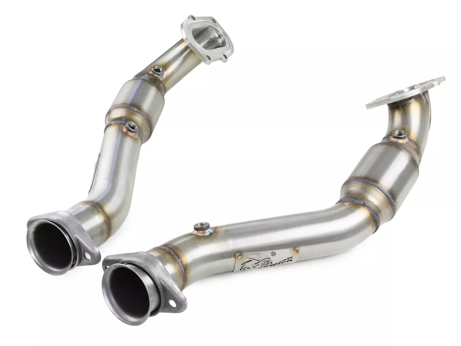 Twisted Steel Mid Pipe 3 IN 304 Stainless Steel w/ Cat