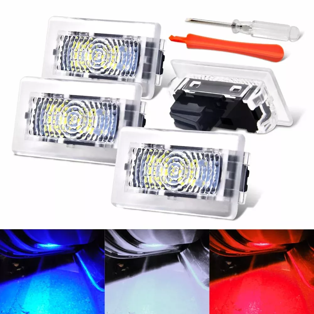 Upgrade LED Interior Light Kit for Tesla Model 3 X S Y | Ambient Lighting for Footwell, Trunk, Frunk, Door, Puddle, Glovebox | White/Red/Blue | Easy DIY Install