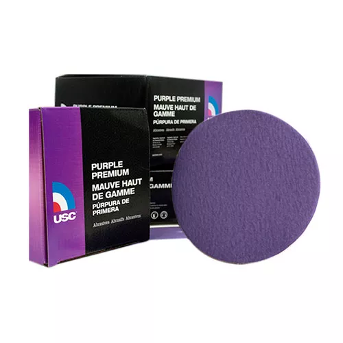 USC Purple Premium 6″ DA Hook & Loop Abrasive Discs