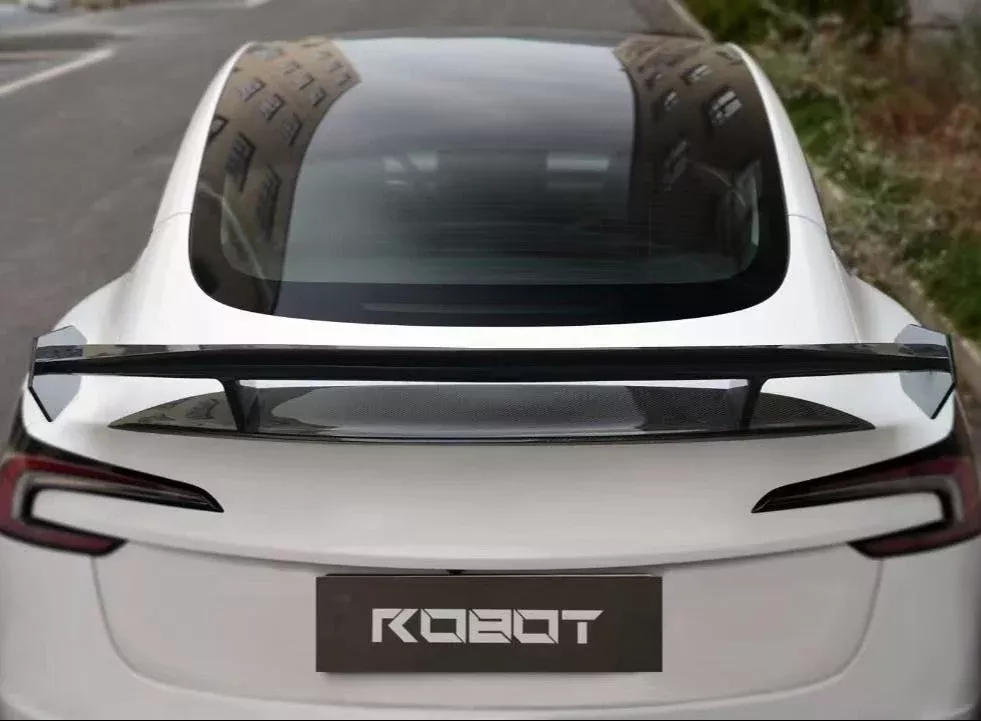 V3 Rear Spoiler for Tesla Model 3 Highland/Performance Carbon Fiber/FRP