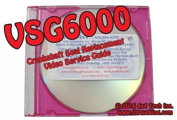 VSG6000DVD Cummins Rear Crankshaft Seal Replacement Video