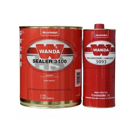 WANDA 3100 Automotive Primer Sealer, Gallon Kit4:1
