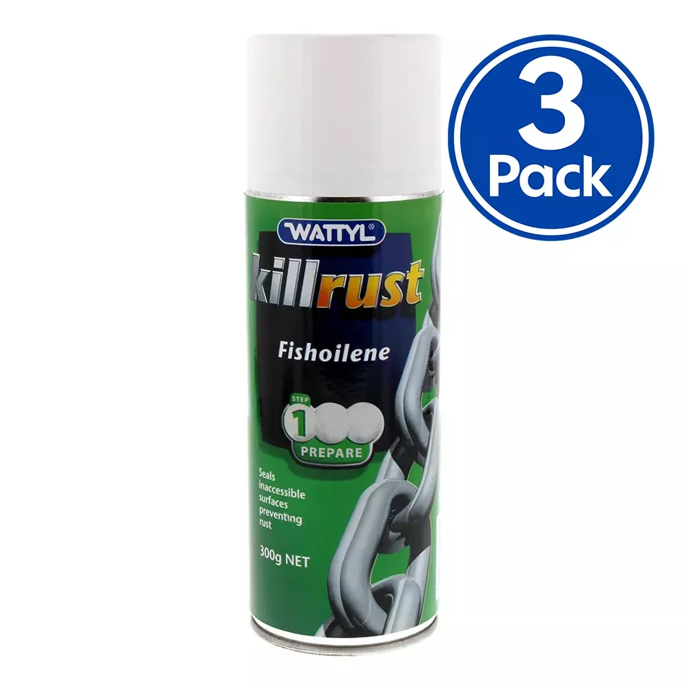 WATTYL Killrust Fishoilene Anti-Corrosive Protective 300g Aero Fish Oil x 3 Pack