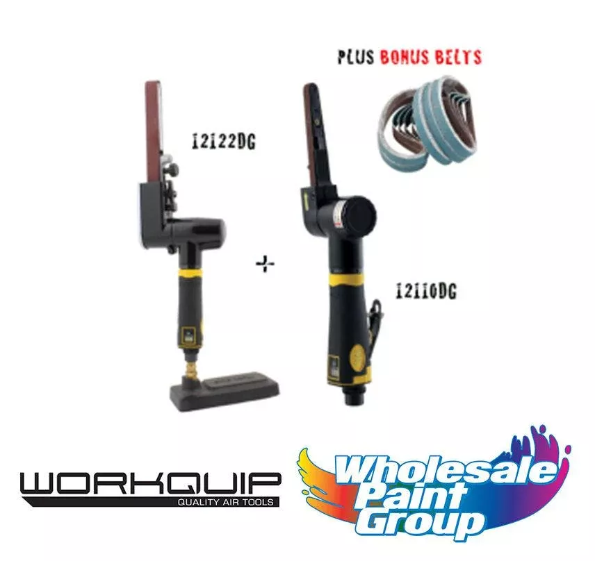 Workquip X1 Digital Kit 10×330 and 20×520 Belt Sanders with Bonus Belts