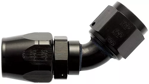 XRP 206010BB 60 Degree Double Swivel 10AN Female Hose End Black Anodized - Each