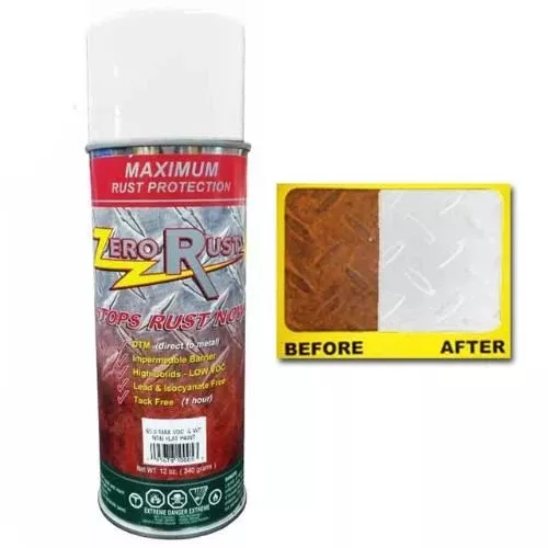 Zero Rust 67SP White Rust Control Coating | 12 oz Aerosol Can