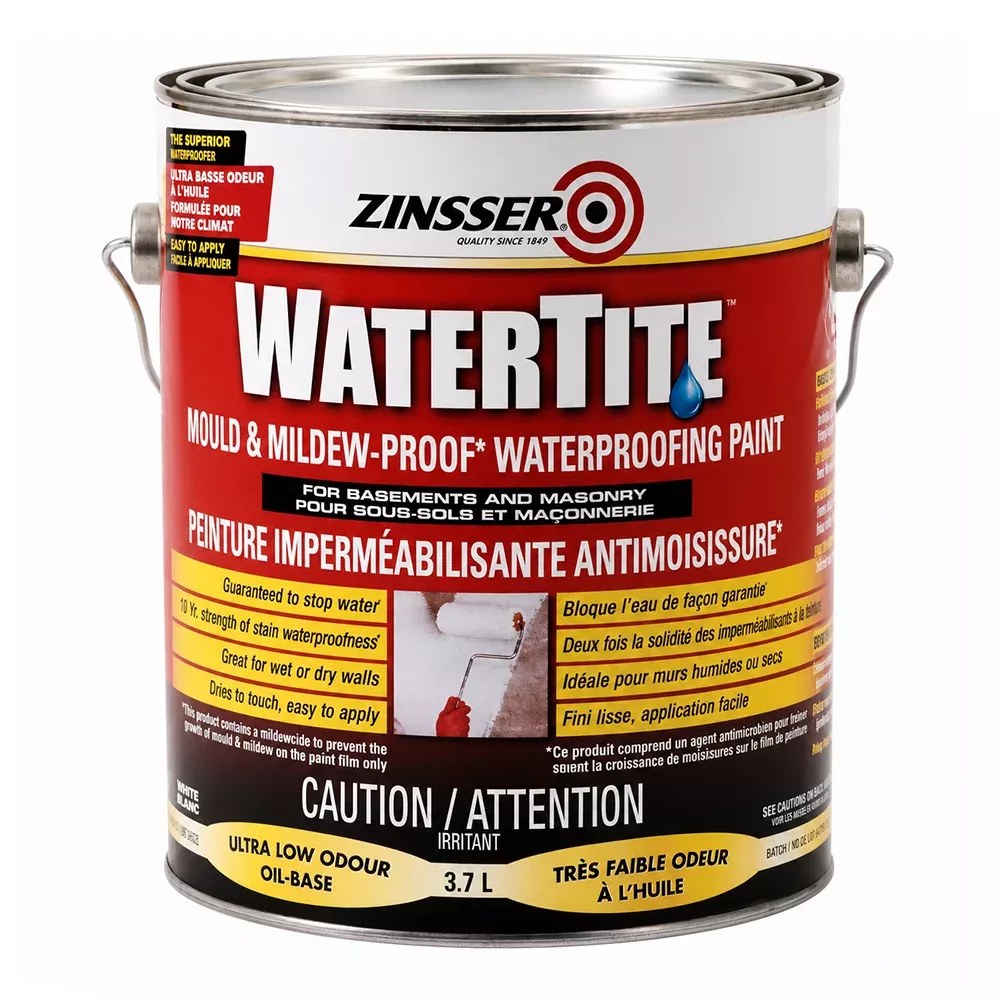 ZINSSER Watertite Mould & Mildew-Proof Waterproofing Paint 3.78L