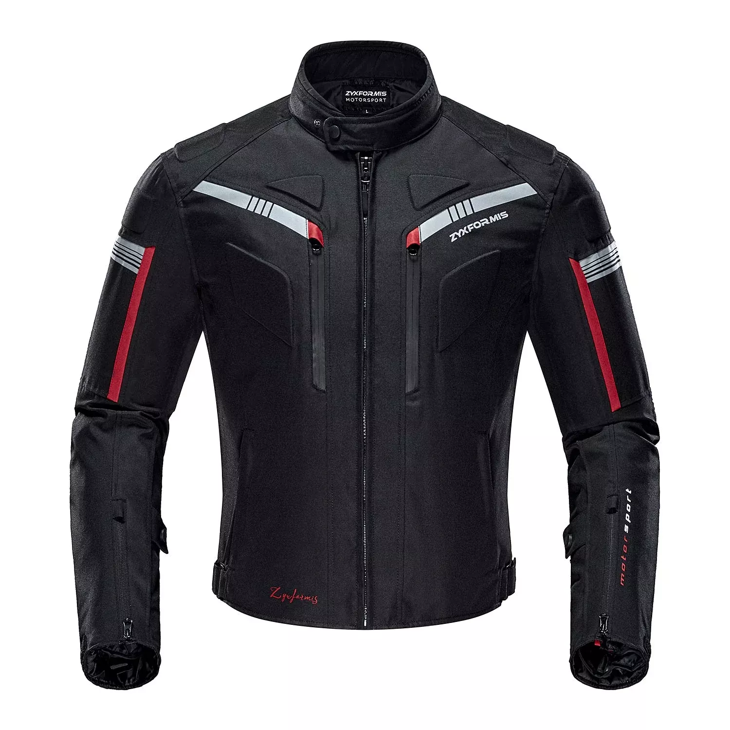 Zyxformis Motorcycle Jacket Waterproof Black Medium Armoured Gear for Men – Windproof Summer Winter